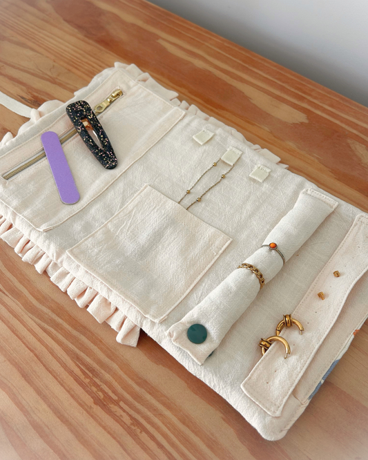 Pochette à bijoux - Fleurs d'automne