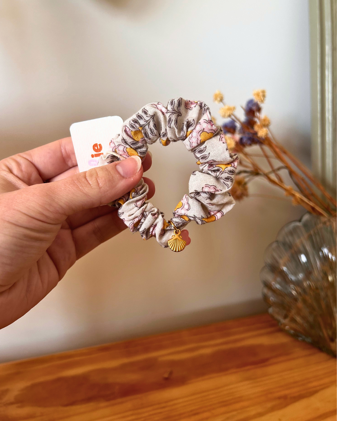 Scrunchy charm - motifs indien