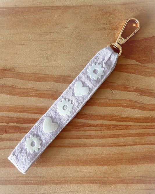 Porte-clé dragonne - Violet pastel