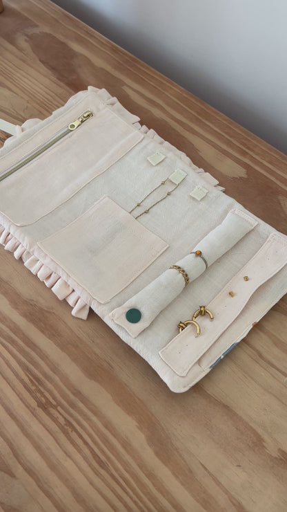 Pochette à bijoux - Fleurs d'automne